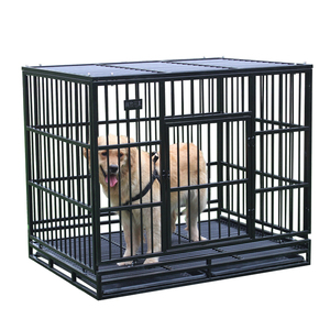 3 Sizes Stainless Steel Premium Heavy Duty Pet Dog Crate Cage Kennel For Medium Large Sized Dogs