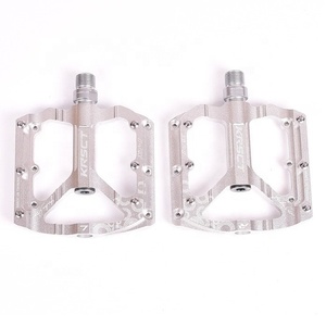 Pédale de vélo en alliage d'aluminium anodisé argenté sur mesure, service de fabrication CNC et usinage de métaux - Product Image 1