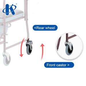 Silla de Ruedas con Inodoro Kaiyang KY691, Reposapiés y Reposabrazos Desmontables, Acero con Recubrimiento en Polvo - Product Image 3
