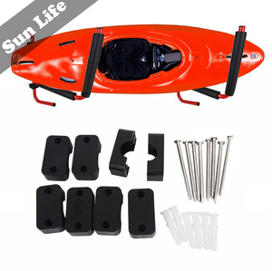 Pesado de acero Kayak de Kayak escalera de montaje en pared Rack de almacenamiento de tabla de surf canoa percha soporte del sostenedor del - Product Image 6