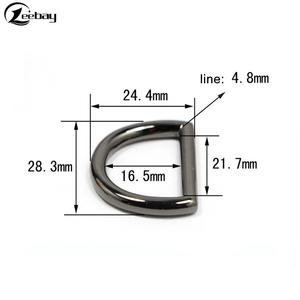 Anillo en <span class=keywords><strong>D</strong></span> de metal 15mm,20mm,25mm,30mm,35mm,40mm,45mm,50mm anillo en <span class=keywords><strong>D</strong></span>, hebilla en <span class=keywords><strong>D</strong></span> - Product Image 2