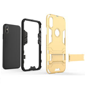 Chống sốc 2 Trong 1 Lai Armor Chân Đế Mềm TPU PC Skin Trở Lại bìa Case Cho <span class=keywords><strong>iPhone</strong></span> 8 7 6 6 S 5 <span class=keywords><strong>5C</strong></span> Se Cộng Với - Product Image 3