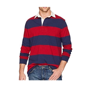 Oem Pas Cher Polo <span class=keywords><strong>Rugby</strong></span> Rayé À Manches Longues En Gros - Product Image 1