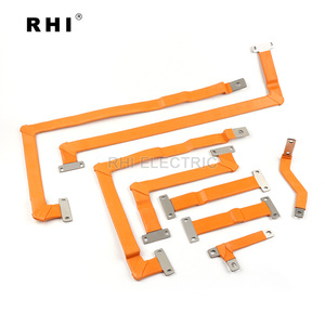 Barre omnibus carrée plate flexible en cuivre 30x3x100mm étamé certifiée ROSH IATF16949 Connecteur de batterie pour énergie nouvelle Électrique RHI - Product Image 2
