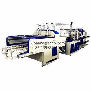 Machine automatique de fabrication de t-shirts, sachets en plastique, biodégradables, 8 lignes, 10 unités