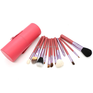 Cosméticos maquillaje cepillo con mango de madera de pelo de cabra <span class=keywords><strong>y</strong></span> pelo sintético - Product Image 4
