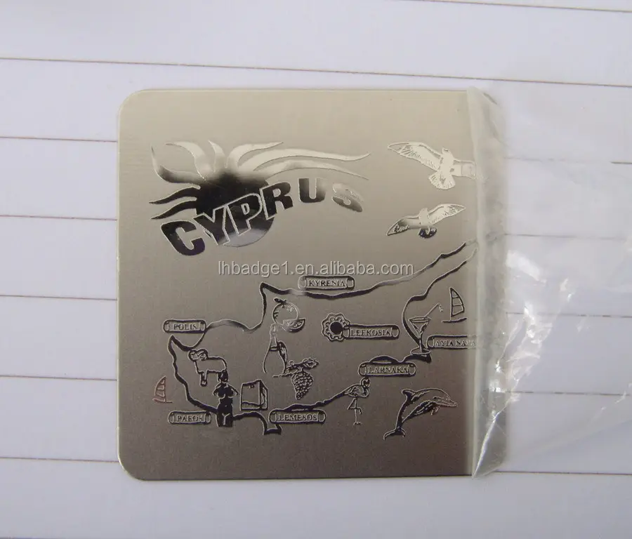 Custom laser etching engraving stainless steel tag, metal logo label