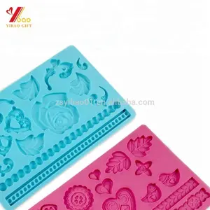 Custom Food Grade Taart Decoratie Siliconen Fondant Mould Factory Leverancier