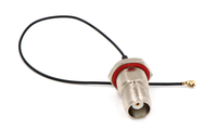 Montaje de Cable Rf impermeable Ip67 Bnc hembra mamparo frontal a Ipx Ufl Rg178 Cable flexible de cobre plateado