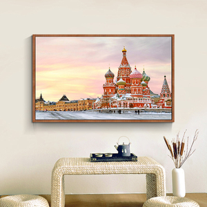 Rusia lugar famoso Catedral de <span class=keywords><strong>San</strong></span> <span class=keywords><strong>Basilio</strong></span> mosaico diamante pintura - Product Image 2