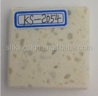 Bajo precio paneles de piedra artificial superficie sólida para losas de acrilico hecho en kingsign china