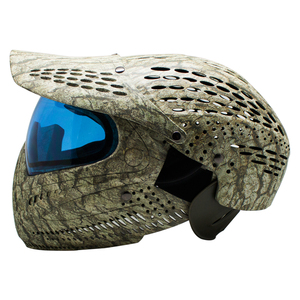 Helm Paintball Camo Headshield dengan Masker Penutup Kepala Penuh dan Perlindungan Kacamata dengan Lensa Cermin Emas - Product Image 6