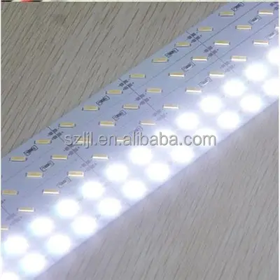 Umur Panjang 72 Leds/M Putih Lebar 10Mm SMD 7020 Led Lampu Strip Kaku Dapat Dipotong Lampu Strip Led