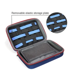BRN Hard Shell EVA Zippered Carry Portable Electronics USB <strong>Cable</strong> Elastic Organizer Case <strong>Bag</strong> - Product Image 4