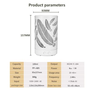 Hương Liệu 100Ml Tinh Dầu Khuếch Tán Với Kim Loại Hiện Đại Và Thiết Kế Lá Tạo Độ Ẩm - Product Image 6