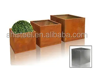Cheap Corten Steel Decorative Raised Seed Bed Metal Planter Design