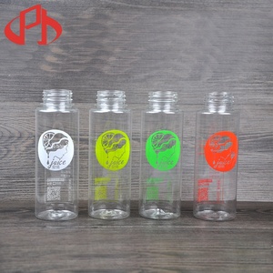 Food Grade Beverage Drinking Disposable Empty Transparent Pet Plastic Juice Bottle For Juice