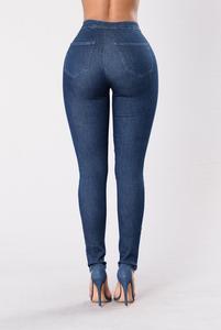 A <span class=keywords><strong>Vita</strong></span> alta Pantaloni Della Matita Dei <span class=keywords><strong>Jeans</strong></span> per Le Donne Signore Sexy Slim Fit Scarni Elastici Dei Pantaloni Dei <span class=keywords><strong>Jeans</strong></span> - Product Image 3