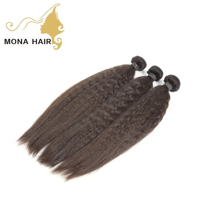 Mona hair-Extensión de cabello rizado virgen, calidad estable, el mejor cabello Virgen sin procesar