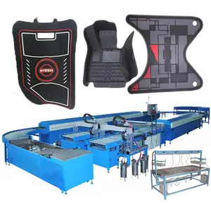 Hot Selling Plastic Pvc Coil Tapijt Maken Rubber Mat Productie Floor Deur Auto Mat Machine