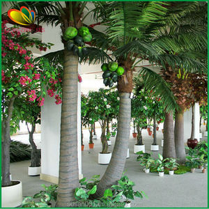 Precio de fábrica cocotero artificial interior decoración árbol de coco artificial - Product Image 6