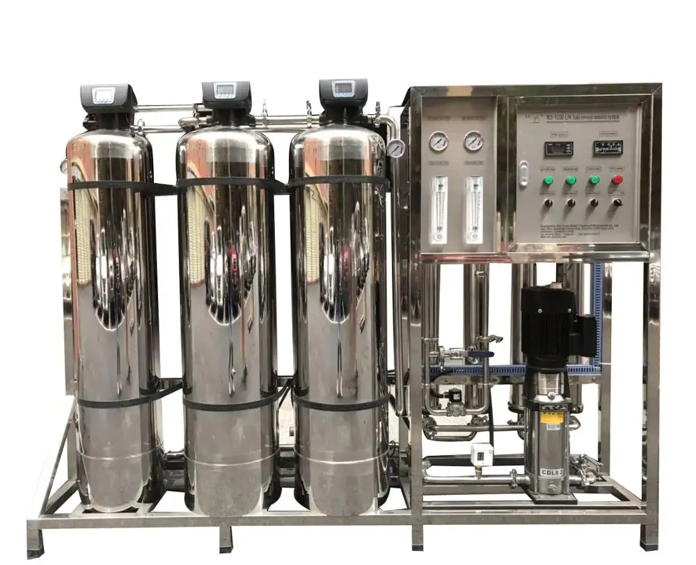 Sistema purificador de filtro de ósmosis inversa, filtración RO de alta calidad, 1000 L/H, sistema de purificación de agua para uso médico