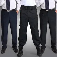 Custom Size Men Cotton / Polyester Trousers Security Guard Pants