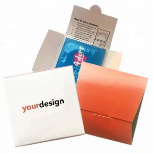 Custom condoom portefeuilles, papier retail product condoom verpakking