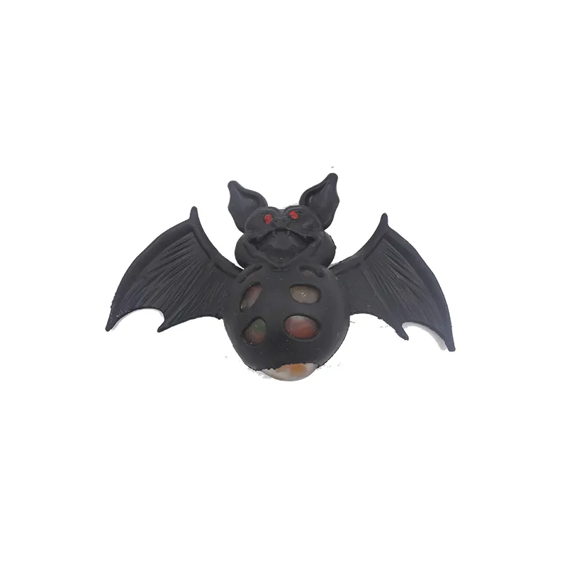 De Halloween murciélago colorido juguete de uva bola Pop-mano de alivio de estrés TPR Squeeze juguete Murciélago