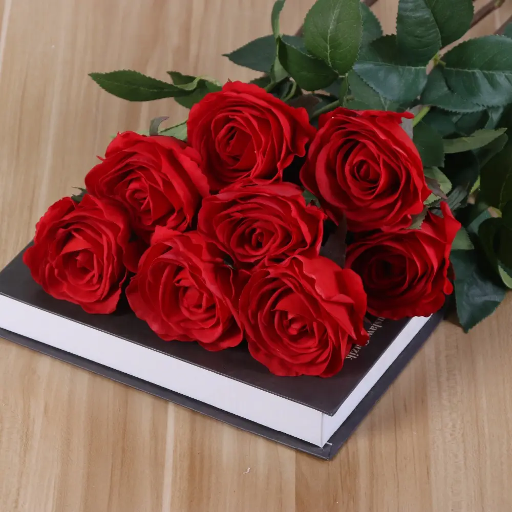 Único toque real royal rose flor rosas artificiais para casa casamento decoração
