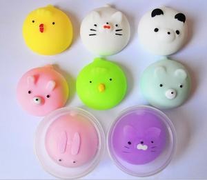 Round Box Mochi <strong>Squishies</strong> Toys Random Color Mini Mochi <strong>Squishies</strong> Party Favors Panda Slow Rising Kawaii <strong>Squishies</strong> <strong>Cat</strong> - Product Image 2