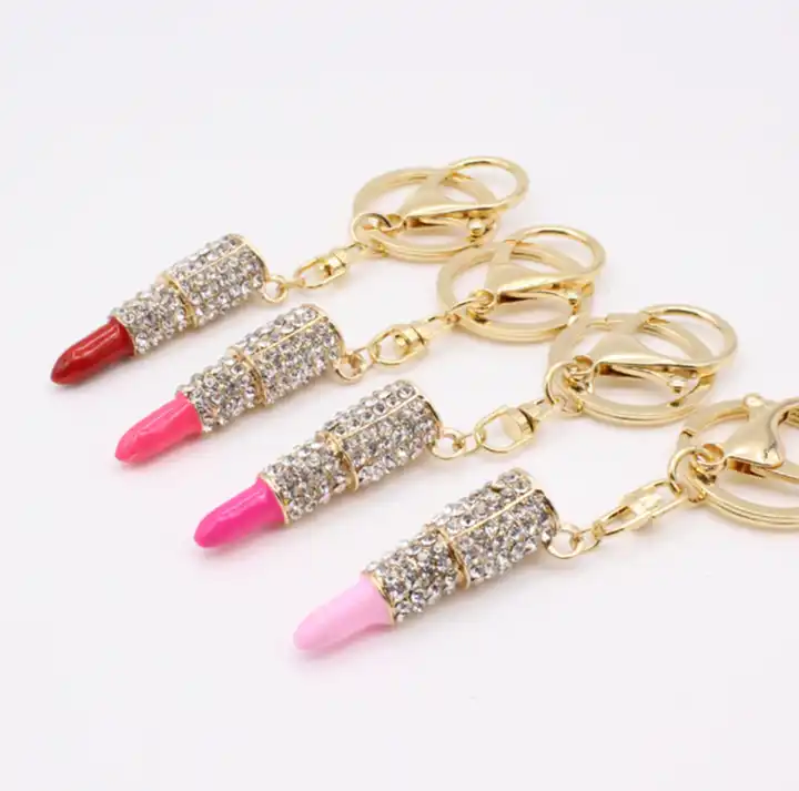 Lipstick & Bag Charm Keychain