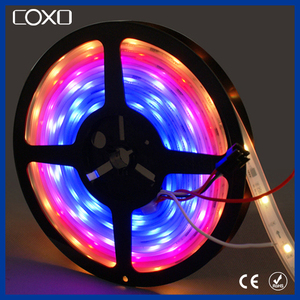 60 leds SMD 5050 RGB programable Color ideal 6803 IC llevó la luz de tira - Product Image 4