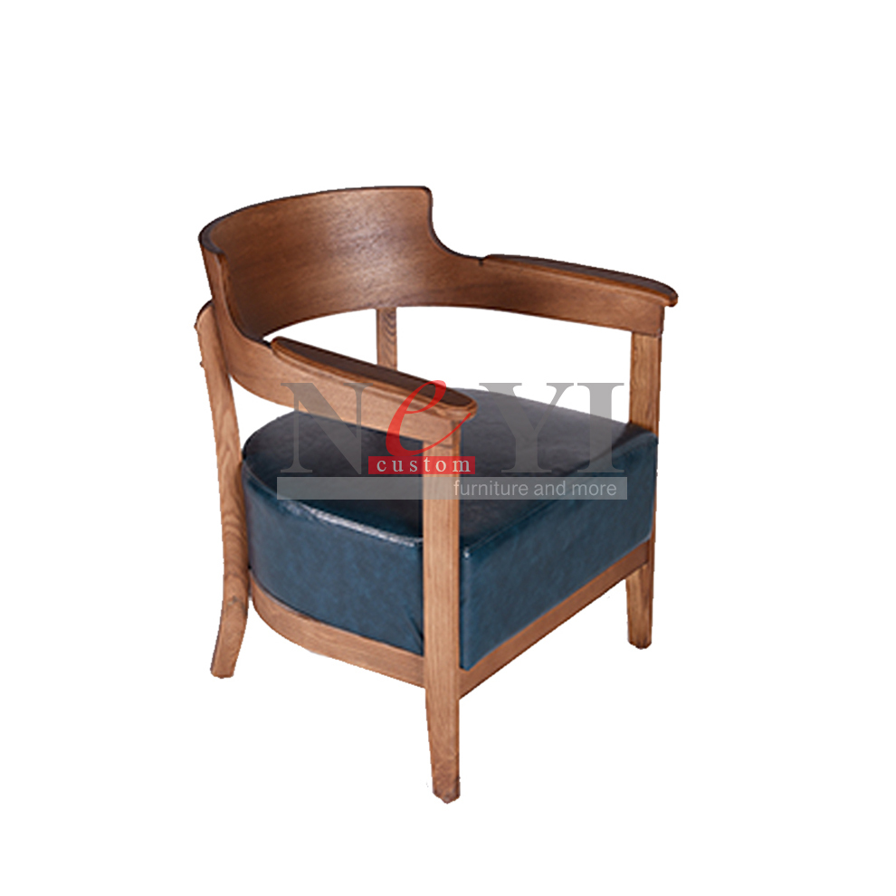 CY187 New Design Wood Fabric Upholstered Cafe Diner Dinning Chair