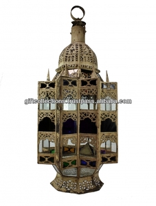 Farol colgante de pared de Metal hecho a mano, para decoración de boda, disponible en la exportación de la India - Product Image 2