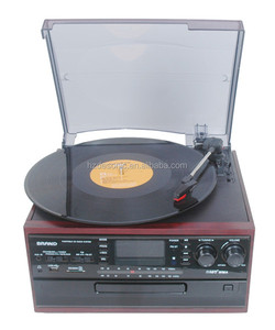 Vecchi grammofoni wholesale & Multifunzione retro giradischi hifi con lettore cd e cassette