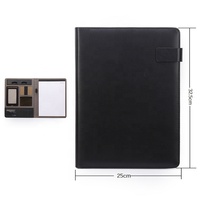 Ejecutivo de cuero con cremallera organizador de documentos A4 A5 programa cartera Carpeta de archivo bolsa