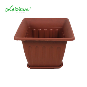 Macetas Cuadradas de <span class=keywords><strong>Terracota</strong></span> Leizisure al por Mayor, Macetas de Arcilla para Jardín, Macetas de Plástico con Orificios para Plantas, para Interiores y Exteriores - Product Image 2