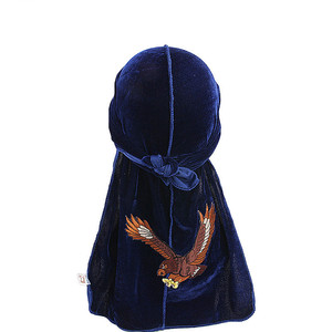Turban Duragesic en velours à <span class=keywords><strong>motif</strong></span> d'aigle pour hommes - Product Image 6