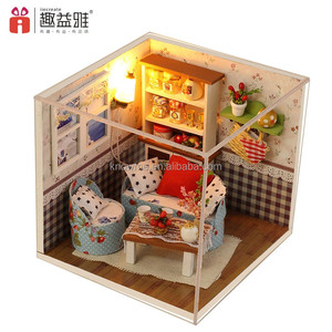 KNOWMEHandmade 3D DIY Miniatures pour Dollhouse Kit Know Me Warm Memories for Gift Mini Living Room Style - Product Image 3
