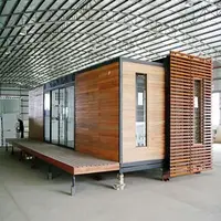 Alibaba mobile tragbare luxus langlebig moderne holz stahl glas log cabin low kosten fertig versand behälter häuser