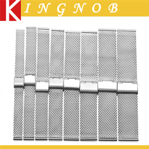 12mm à 26mm En Métal Inoxydable <span class=keywords><strong>Montre</strong></span> En Acier Bande Fil Shark Mesh Bracelet Lien - Product Image 1