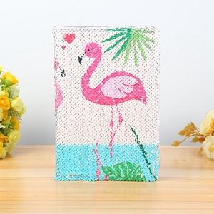 Bling A5 Flamingo sequin Nhật Ký bìa cứng máy tính xách tay sáng paillette long lanh với chủ đề may yên khâu keo RÀNG BUỘC - Product Image 6
