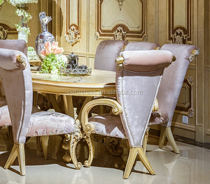 <span class=keywords><strong>Mesa</strong></span> <span class=keywords><strong>de</strong></span> Comedor Ovalada <span class=keywords><strong>de</strong></span> <span class=keywords><strong>Madera</strong></span> Tallada en Venta con Pintura a Mano en la Superficie, Muebles Usados para Comedor - Product Image 4