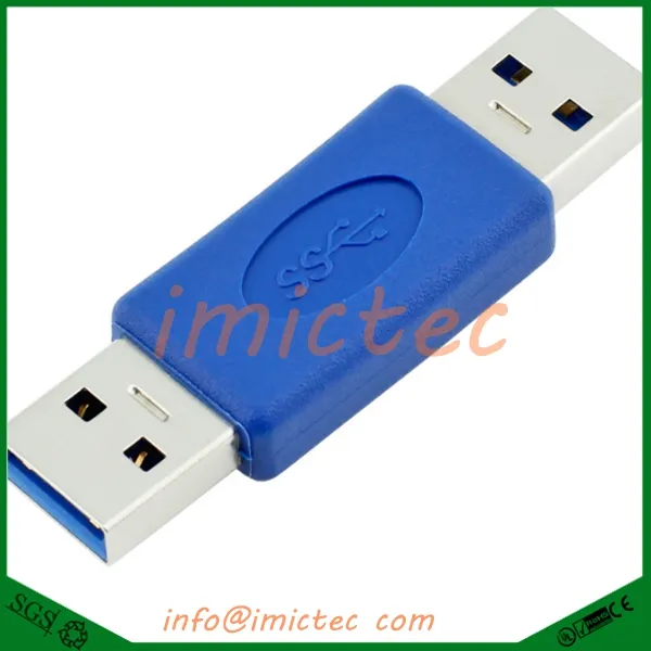 USB 3.0 남성 데이터 컨버터 데스크탑 USB AM to USB AM OTG Adapte