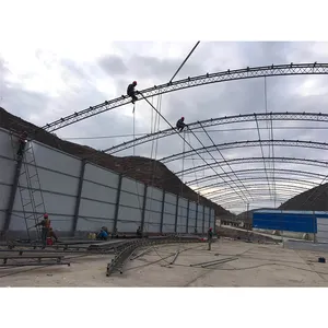 Arco de alta qualidade fácil instalação estrutura de aço aeronaves hangar