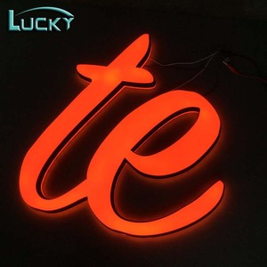 河南運トレーディングミニピザサインLEDダブルライトアクリルレターサイネージ - Product Image 6