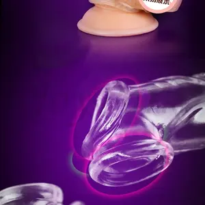 JoyPark Giocattolo Del Sesso Del Pene Del Manicotto Dual Eiaculazione di Ritardo Preservativo di Gomma di Spessore Preservativo Per Gli Uomini