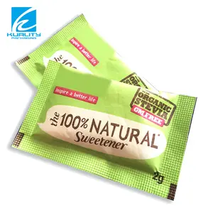 Custom Printing Plastic Laminated Paper Sweetener Sachet for Coffee Food Sugar