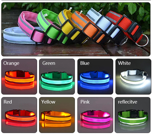 Fábrica al por mayor <span class=keywords><strong>precio</strong></span> barato Luz <span class=keywords><strong>de</strong></span> seguridad Led Collar <span class=keywords><strong>de</strong></span> perro luminoso - Product Image 2